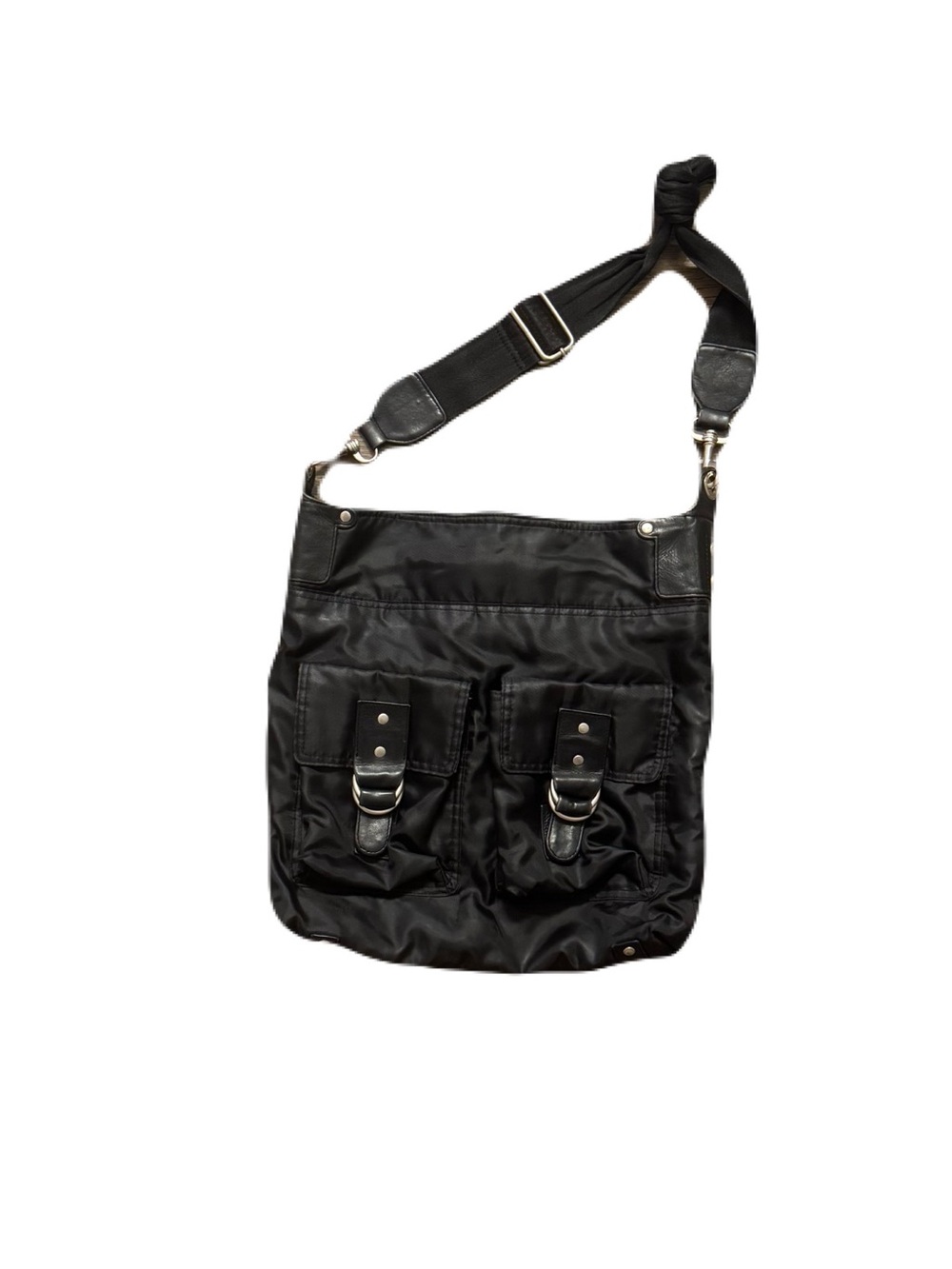 Black Crossbody Cargo Bag